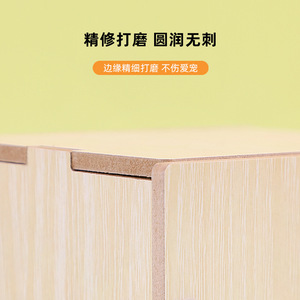 Casa de madera para mascotas, rectangular, de color sólido, impermeable, refugio pequeño, de una sola habitación, suministros para mascotas - Product Image 5
