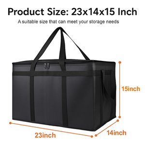 Bolsa Térmica para Entrega de Alimentos Personalizada, Aislada, de 600D, con Patrón de Letras, Tamaño XXXL, para <span class=keywords><strong>Pizza</strong></span>, Frío/Calor - Product Image 6