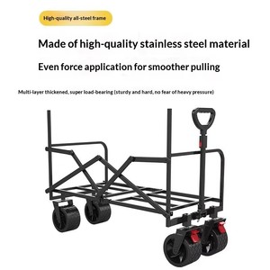 Direct Factory Heavy-Duty Foldable Camping Wagon 200kg Load Capacity All-Terrain Universal Wheels 40HQ FCL Bulk Wholesale - Product Image 4