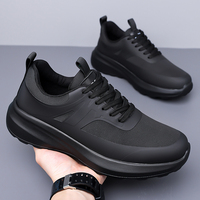 Sneakers en gros sans marque, chaussures de sport noires tendance pour hommes, vente directe d'usine, disponible en gros