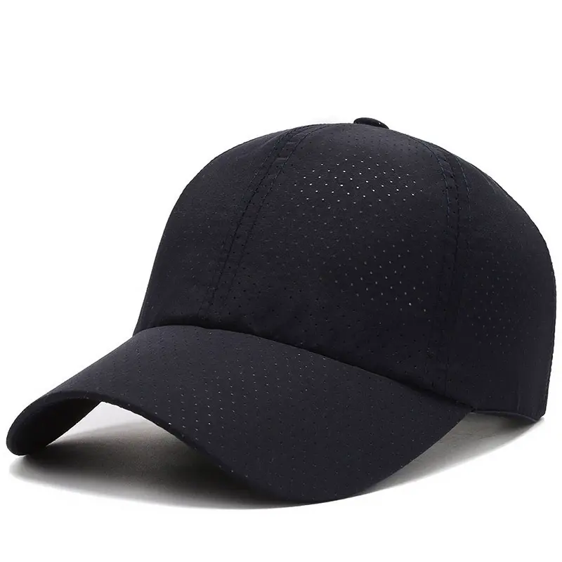 Новая бейсбольная кепка с перфорацией для спорта на открытом воздухе Солнцезащитная дышащая быстросохнущая корейская модная кепка