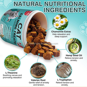 OEM <span class=keywords><strong>gatto</strong></span> calmante mastica integratori per la cura della salute degli animali domestici mantenere livelli di Stress sani per alleviare l'ansia Stress dolcetti calmanti per gatti - Product Image 3