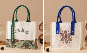 <strong>Wholesale</strong> Promotion of Designer <strong>Jute</strong> Handbags Canvas Large-Shoulder <strong>Bag</strong> with <strong>Custom</strong> Printed Logos for Daily Use at Low Prices - Product Image 5