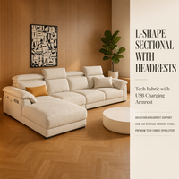 Ventes chaudes - Meubles de salon modernes et luxueux - Canapé en tissu avec dossier mobile - Tissu en velours, coton et lin - Canapé modulaire