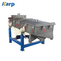 Crible vibrant linéaire haute efficacité pour sable, machine industrielle de tamisage par vibration pour particules grossières, vibro-crible industriel
