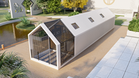 Maison préfabriquée de luxe de 20 pieds, maison mobile modulaire en conteneur, petite maison en A-frame, maison préfabriquée, maison en conteneur préfabriquée