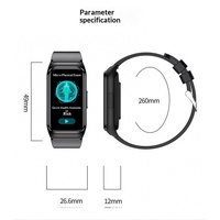 Bracelet intelligent à écran tactile, surveillance de la température, mesure de la pression, montres intelligentes santé et mode pour hommes et femmes