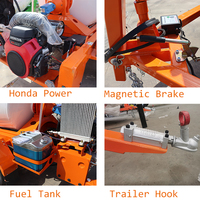 Trailer Mixer Semen 2 As Roda, Truk Pengaduk Beton Hidrolik, Drum Mixer Semen Beton Portabel untuk Dijual