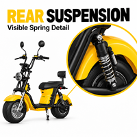 Scooter électrique Citycoco à deux roues pour adultes, puissance maximale 1500W-3000W, vitesse maximale 40-70 km/h, moto électrique pour adultes