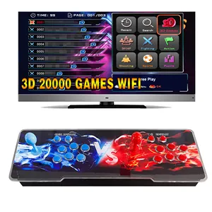 Vintage desktop arcade video game console 3D Arcade 20000 games with wifi game box 58S