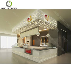 Diseño de Kiosco de Centro Comercial para Café Premium, Diseño Moderno de Vitrina para Cafetería con Iluminación LED, Exhibidor de Café - Product Image 6