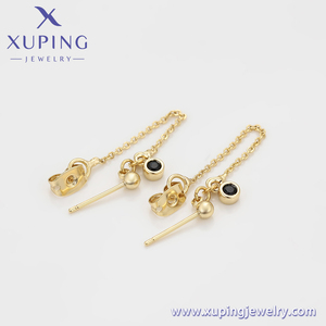 Para <span class=keywords><strong>Xuping</strong></span> <span class=keywords><strong>Jewelry</strong></span> X000988271 Y2K Pendientes de oreja de moda con cadena larga Colgante <span class=keywords><strong>Material</strong></span> de aleación - Product Image 4