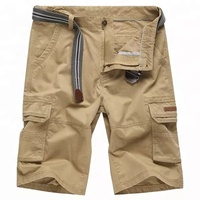 Pantalon cargo court décontracté en sergé de coton, demi-tissé, couleur unie, tendance, vente en gros, personnalisé, pour hommes – Meilleures ventes