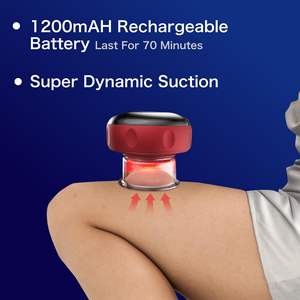 Novos Produtos 2025: Massageador Corporal Elétrico Inteligente com Ventosaterapia, Luz Vermelha e Aquecimento, e Ferramentas de <span class=keywords><strong>Gua</strong></span> Sha - Product Image 5