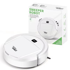 Wholesale 3-in-1 USB Smart Robotic Vacuum Cleaner Rechargeable Robot <b>Mopping</b> Wireless Sweeping Household Hotel Use VSLAM Plastic - Product Image 2