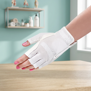 Gants de golf demi-doigts respirants toutes saisons personnalisés pour hommes et femmes, en microfibre avec fermeture auto-agrippante, pour la main gauche/droite, cyclisme - Product Image 3