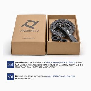 Prix de gros 104 BCD <span class=keywords><strong>Pédalier</strong></span> de vélo avec plateaux de chaîne étroits et larges 24 32 42T pour VTT BMX - Product Image 6