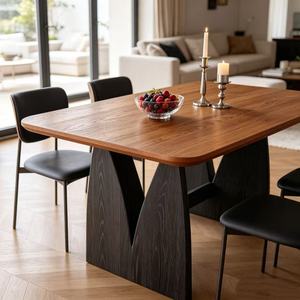 Nuevo Juego de Mesa de Comedor de Madera Maciza Estilo Francés Vintage con 4 Sillas Tapizadas en Verde para el Hogar, Cocina, Comedor - Product Image 1