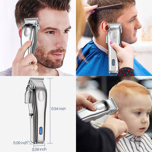 Tondeuse professionnelle électrique Rechargeable pour hommes, rasoir à <span class=keywords><strong>barbe</strong></span>, coupe-cheveux, rasoir sans fil - Product Image 6