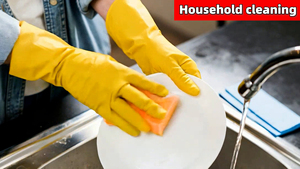 Haute qualité 30cm écologique Latex bras filet paumes gants ménagers réutilisable Durable caoutchouc coton cuisine utilisation pour le travail - Product Image 6