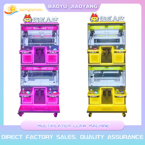 Mini Máquina Recreativa de Grua de Premios para 4 Jugadores, Operada con Monedas, de Metal y Plástico, con <span class=keywords><strong>Cambiador</strong></span> de Voz en Inglés y Luces Intermitentes, Máquina de Regalos - Product Image 4