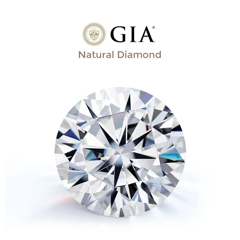 Bir karat doğal elmas GIA sertifikalı D renk VVS1 yuvarlak kesim özel şekilli kesim elmas özel