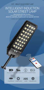 Üretici süper parlak açık siyah sensör uzaktan kumanda ile güneş sokak ışık su geçirmez güneş enerjili hareket sensörlü Led - Product Image 6