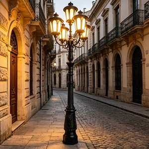 Lámpara de Jardín de Estilo Español, Iluminación Exterior LED Eléctrica, Luces de Jardín Atenuables de Hierro Fundido con Poste - Product Image 6