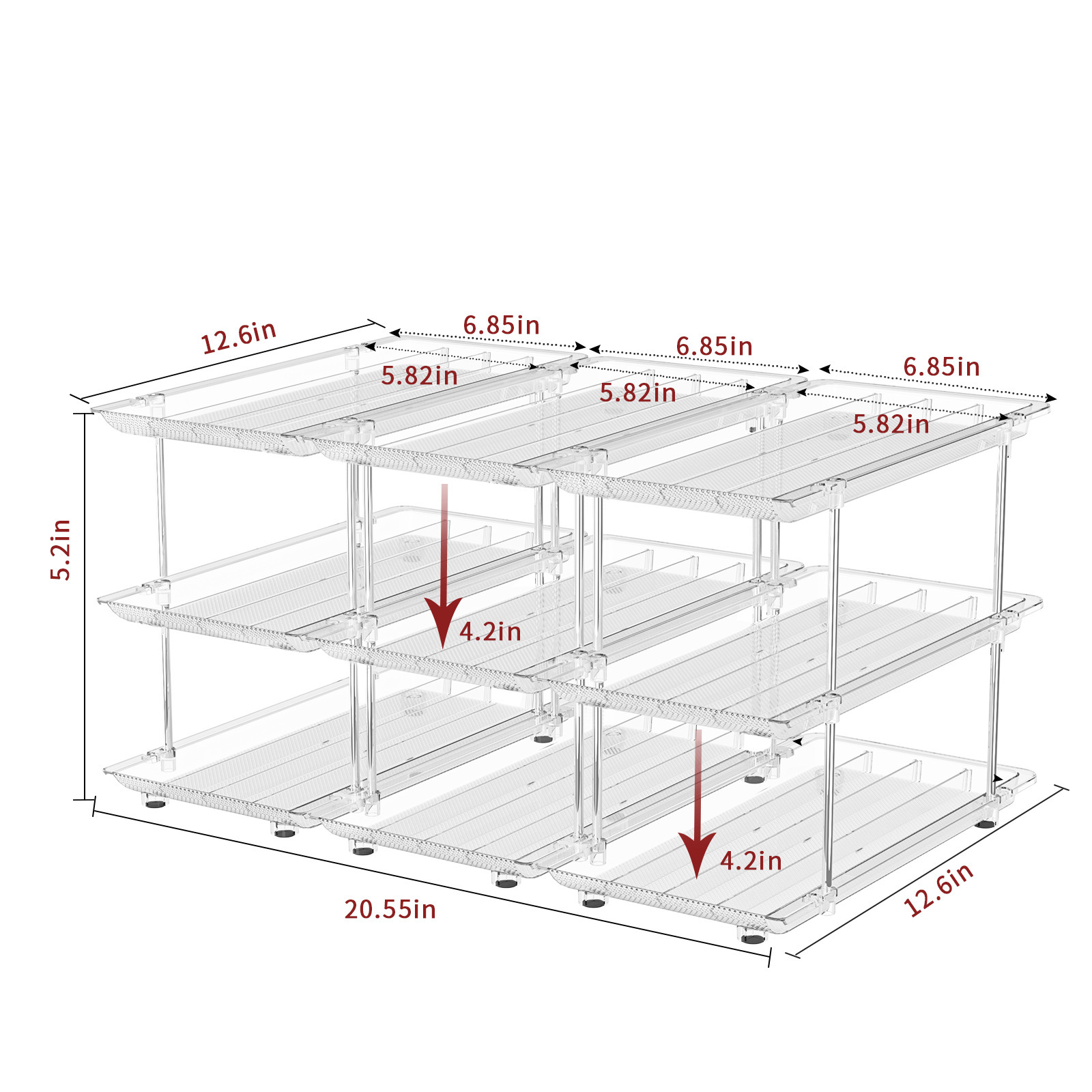 K1806 Pet Food Can Storage Rack [3*3]
