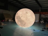 Lune gonflable céleste surdimensionnée pour la décoration de fêtes spatiales et les gonflables publicitaires