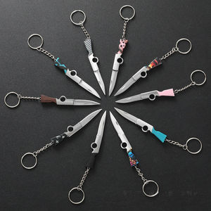 Mini couteau pliant pour fruits, couteau de poche domestique, couteau tranchant haute dureté, coupe-colis portable, couteau clé anime - Product Image 3