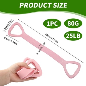 Bandas Elásticas de Alta Resistencia para Mujer, 2 Piezas, con Asas en Forma de 8, Portátiles, para Entrenamiento de Fuerza, Yoga y Pilates - Product Image 3