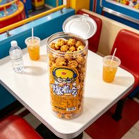 MUI Halal Snacks Céréaliers Croustillants et Crémeux au Popcorn, Sans Gras Trans, Prêts à Consommer |   Emballage en gobelet OEM pour en-cas de supermarché