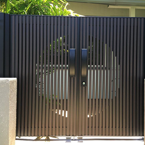 Clôture <span class=keywords><strong>de</strong></span> cour européenne haut <span class=keywords><strong>de</strong></span> gamme porte coulissante en aluminium Electrique Portail Pliant avec télécommande intelligente - Product Image 6