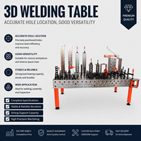 Tables de soudage industrielles flexibles 3D nitrurées, plateforme de positionnement modulaire robuste pour la fabrication de structures en acier