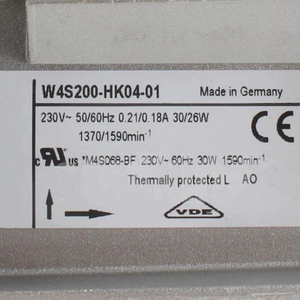 พัดลมแกน AC รุ่น ebm-papst W4S200-HK04-01 สำหรับระบบระบายอากาศและทำความเย็น HVAC ขนาดกะทัดรัด ประสิทธิภาพสูง เสียงรบกวนต่ำ - Product Image 3