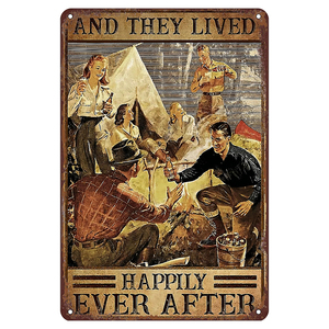 Insegne Vintage in metallo retrò per appendere per i vigili del fuoco di boxe massaggio di vino assistente di volo Yoga-ispirazione motivazionale - Product Image 2