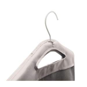 Panier à linge suspendu en rotin robuste DB Organisateur de placard avec 2 cintres en métal solide Panier à linge peu encombrant - Product Image 3