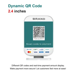 Rinlink QR Code Display Screen com pequeno display LED USB QR Payment Speakerqr Payment System