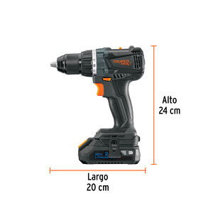 เครื่องมือช่าง สว่านไร้สาย 1/2 นิ้ว 20V แบตเตอรี่ลิเธียมไอออน 2Ah พร้อมใช้งาน - Product Image 4