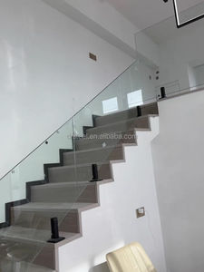 Df स्विमिंग पूल बाड़ बुना शाखाओं धातु स्टेनलेस दीवार टेम्पर्ड ग्लास विनाइल रेलिंग और पोस्ट - Product Image 4