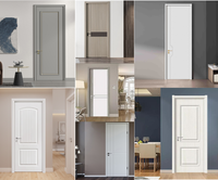 Portes intérieures Yonking en bois composite sur mesure pour chambres à coucher, pour maisons et bâtiments résidentiels