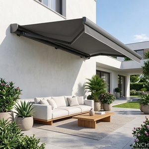 Toldo Motorizado de Aluminio <span class=keywords><strong>para</strong></span> Exteriores, Toldo Retráctil Eléctrico <span class=keywords><strong>para</strong></span> Patio, Toldo Retráctil Manual Impermeable - Product Image 3