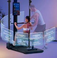 Machine de musculation multi-stations NJ Smart Indoor Home Gym avec structure en acier pour l'entraînement du dos et des jambes