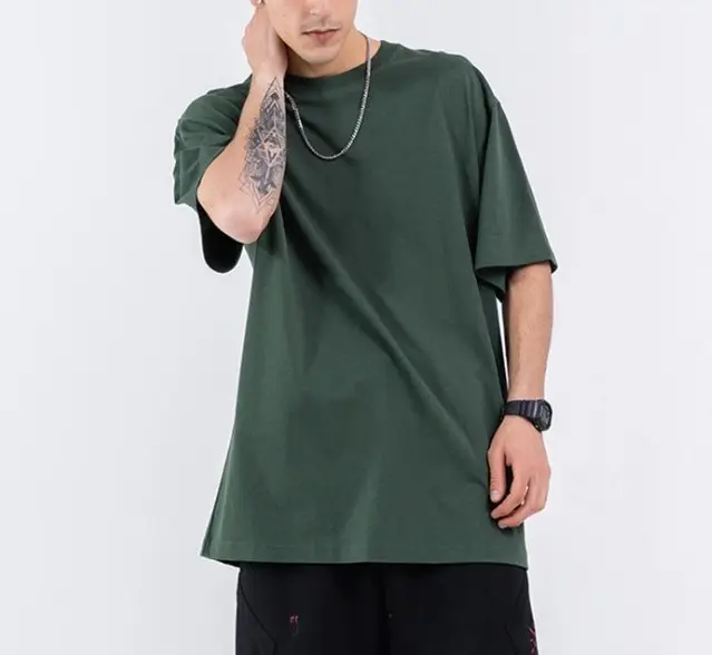 Street Wear Hip Hop Oversize Style Unisex Chinese Manufacturer 100 % Combed Cotton Plain T - Shirts