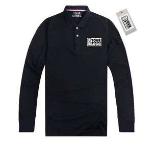Impresión de etiquetas gratis y etiquetas colgantes ofrecen impresión personalizada de secado rápido para <span class=keywords><strong>hombre</strong></span> camisa polo de manga larga - Product Image 1