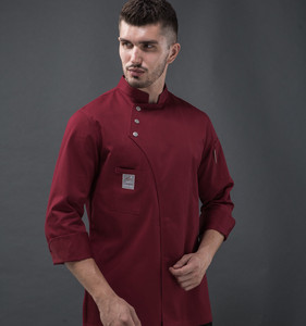<span class=keywords><strong>Giacca</strong></span> <span class=keywords><strong>da</strong></span> Chef Professionale per <span class=keywords><strong>Cucina</strong></span> di Ristorante, Uniforme Unisex a Maniche Lunghe per Cuochi - Product Image 2