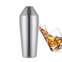 Shaker à cocktails OUYADA en acier inoxydable noir mat et or, 750 ml, outils professionnels pour barman et mixologiste