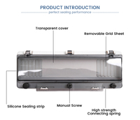 Boîtier de distribution transparent en PC/ABS, étanche à la poussière, protection IP67 pour équipement électrique, fourni par l'usine