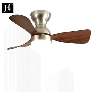 Ventilateur de plafond LED en bois de 42/52 pouces avec moteur CC, 3 pales droites et interrupteur à télécommande infrarouge - Product Image 4